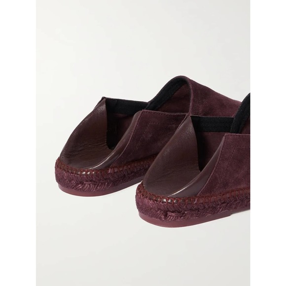 TOM FORD Barnes Suede and Leather Espadrilles Sz UK 9 / US 10 Burgundy main image 5